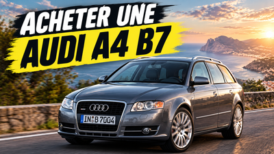 Audi A4 B7 Avant gris anthracite sur route de corniche — acheter une A4 B7 d'occasion fiable
