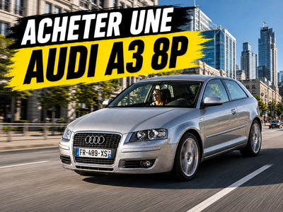 Audi A3 8p qui roule en ville