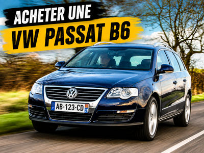 Volkswagen Passat B6 sur route de campagne