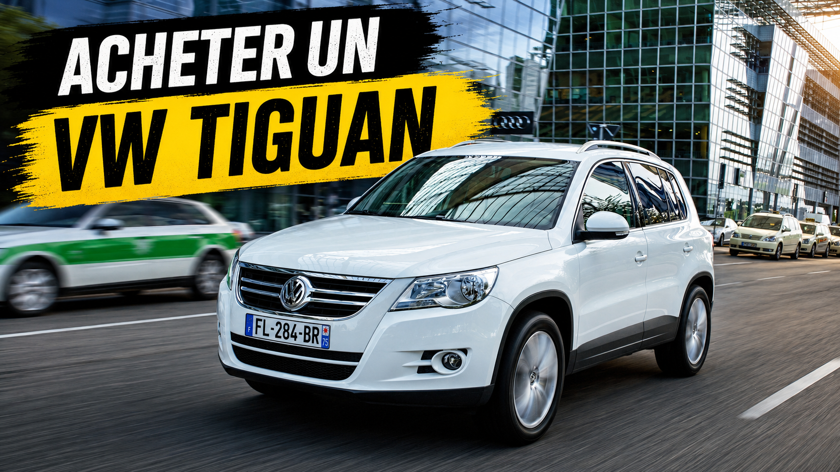 Volkswagen tiguan 1 qui roule en ville