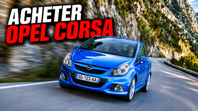 Opel Corsa D OPC bleue en montagne — acheter une Corsa d'occasion fiable