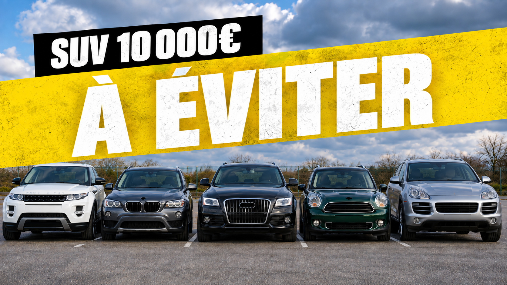 5 SUV premium à éviter à moins de 10 000 € en occasion — Range Rover Evoque, BMW X1, Audi Q5, Mini Countryman, Porsche Cayenne