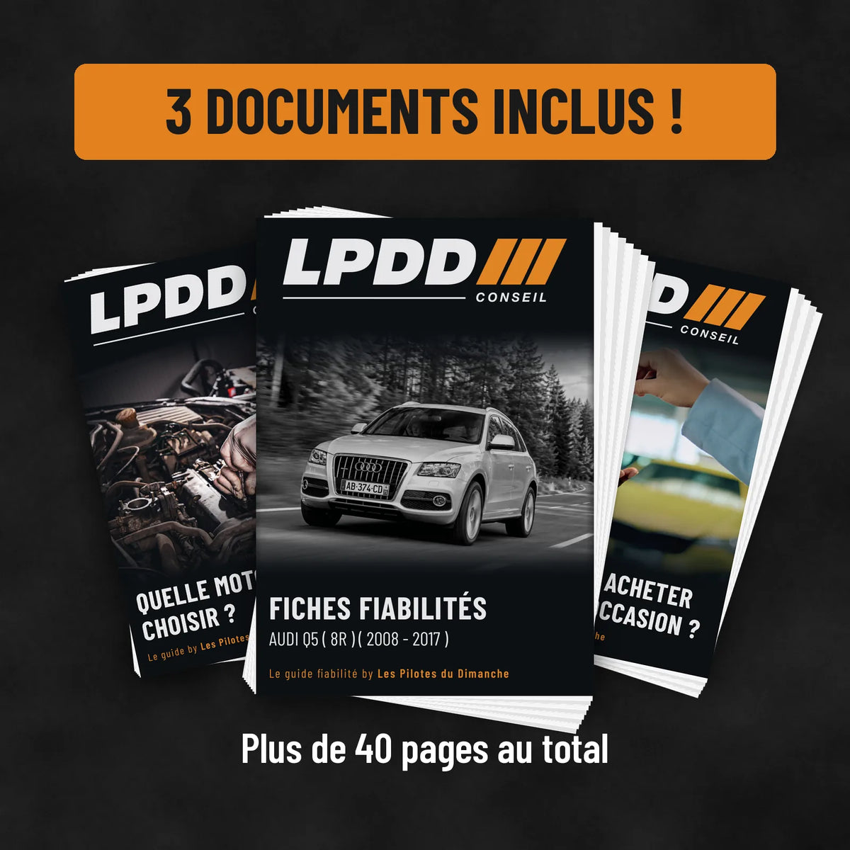 3 documents inclus : fiche fiabilité Audi Q5 8R, guide Quelle motorisation choisir et guide Comment bien acheter sa voiture d'occasion