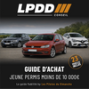 Guide d'achat jeune permis moins de 10 000 euros — 23 modèles analysés par LPDD Conseil