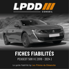 Fiche fiabilité Peugeot 508 II — couverture avec notes et pannes connues