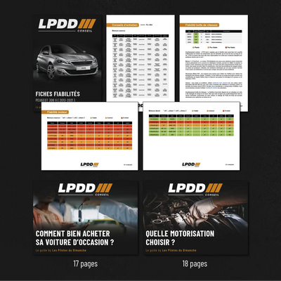 Pack LPDD Conseil — fiche fiabilité, guide achat occasion 17 pages et guide motorisation 18 pages