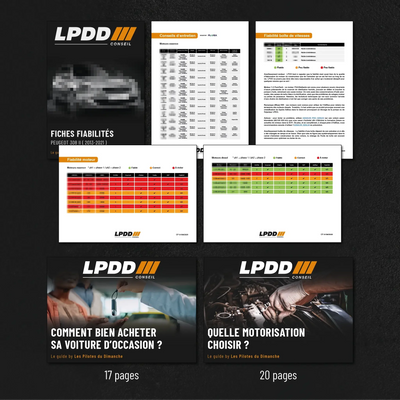 Pack LPDD Conseil — fiche fiabilité, guide achat occasion 17 pages et guide motorisation 20 pages