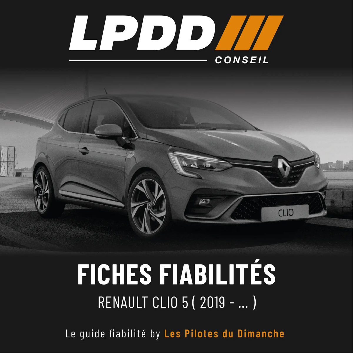 Fiche fiabilité Renault Clio 5 — couverture avec notes et pannes connues