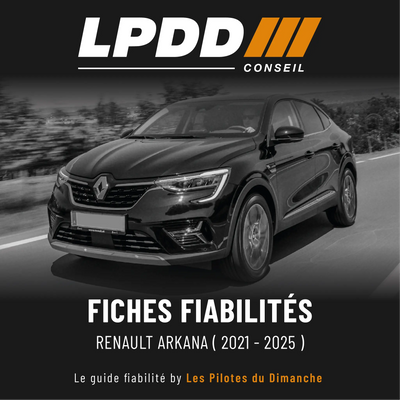 Fiche fiabilité Renault Arkana — couverture avec notes et pannes connues
