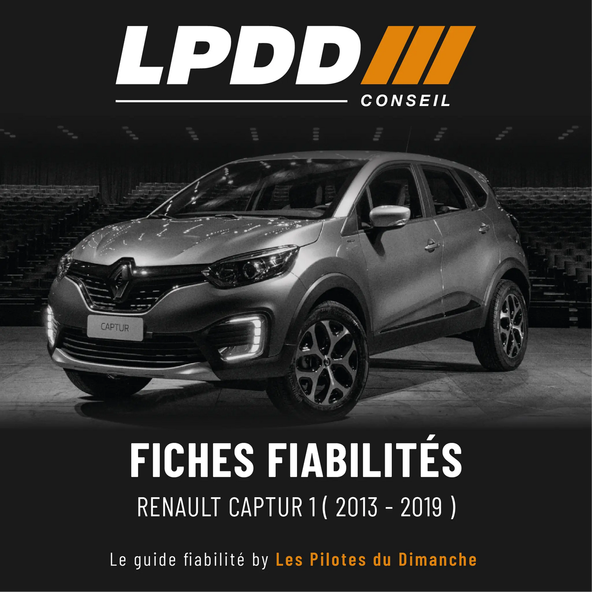 Fiche fiabilité Renault Captur 1 — couverture avec notes et pannes connues