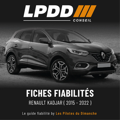 Fiche fiabilité Renault Kadjar — couverture avec notes et pannes connues