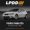 Fiche fiabilité Seat Leon 3 — couverture avec notes et pannes connues