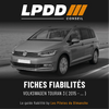 Fiche fiabilité Volkswagen Touran 3 — couverture avec notes et pannes connues